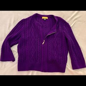 St. John purple sweater